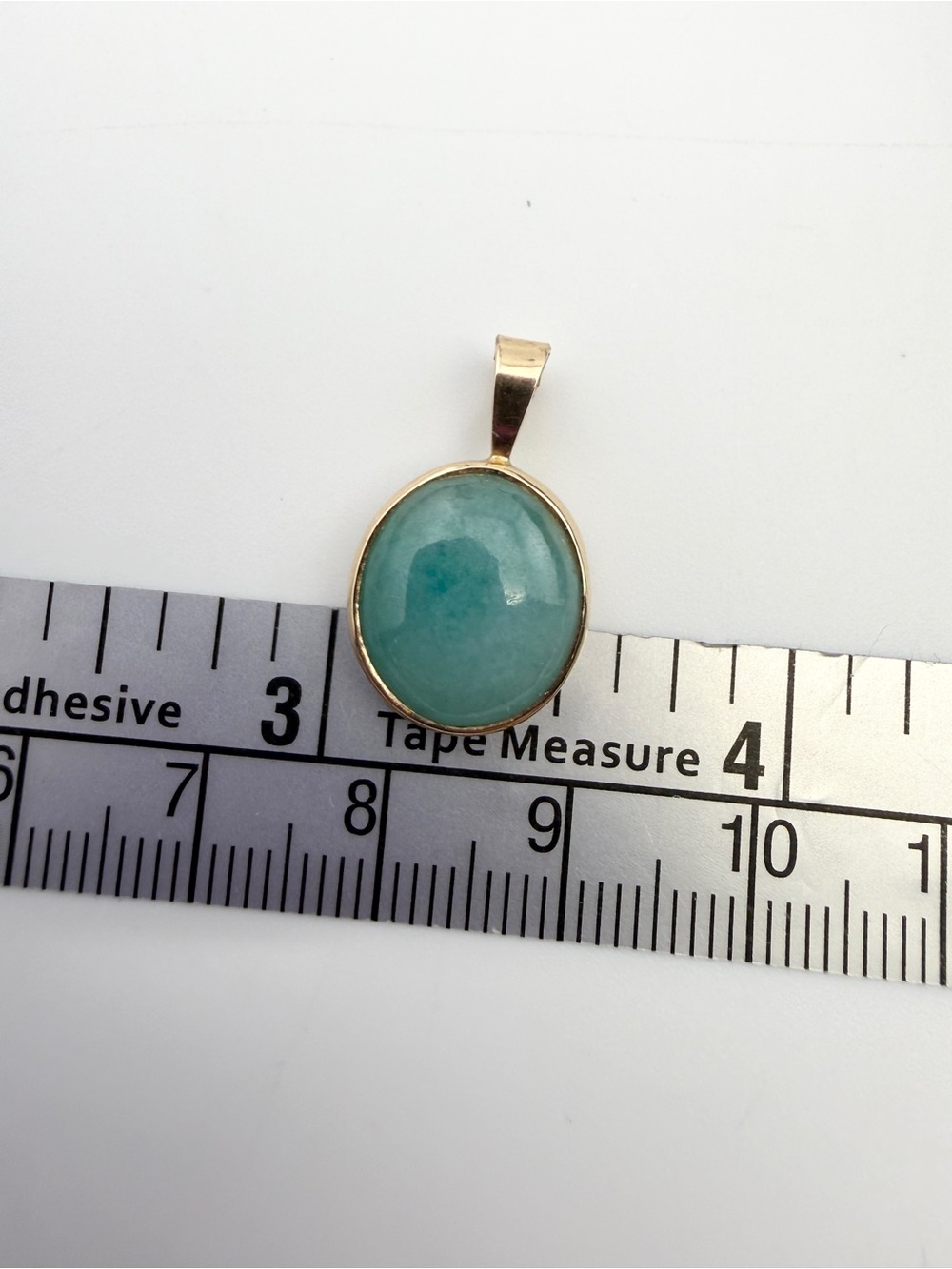 Vintage 14k Gold Aquamarine Pendant No Chain - Picture 3 of 5